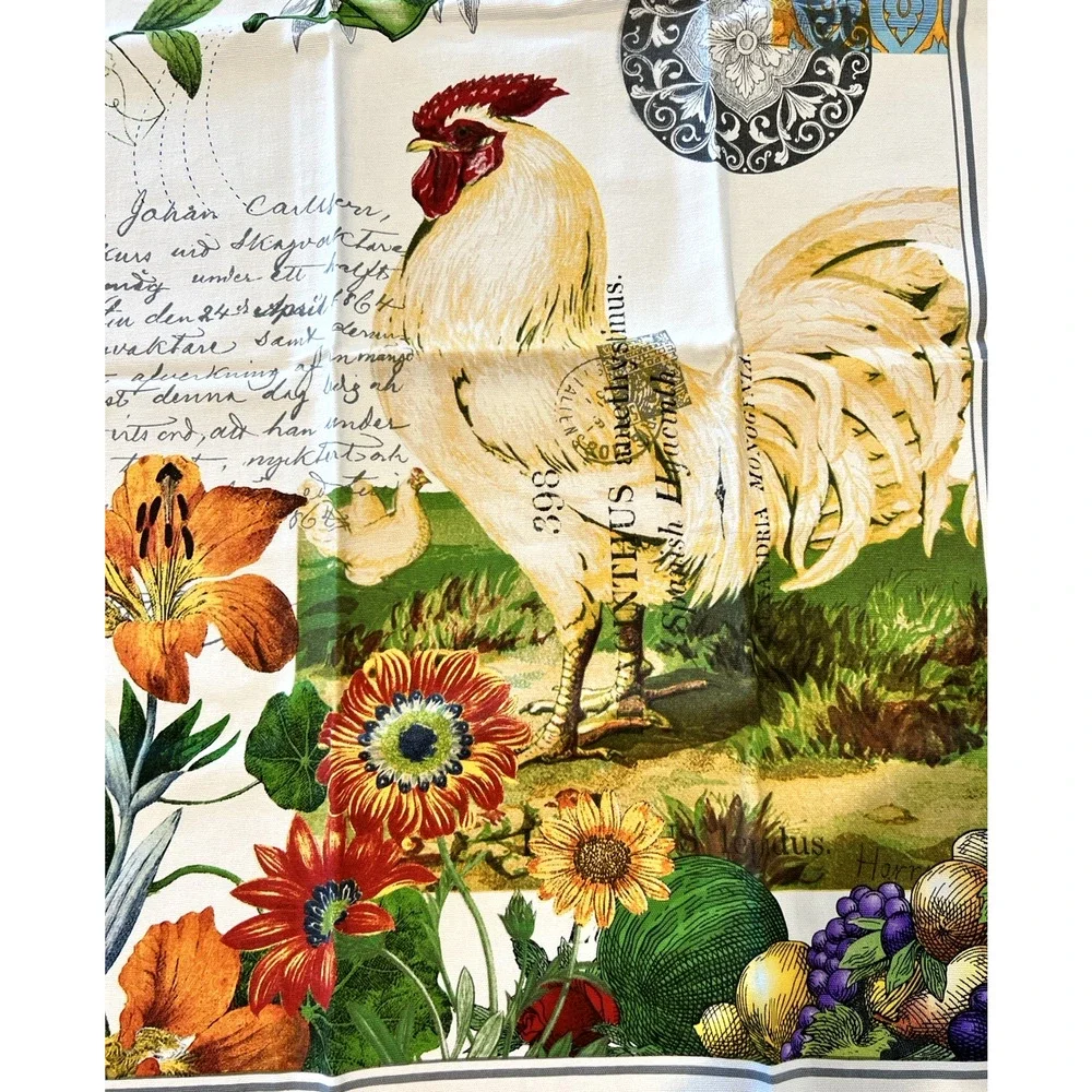 Michel Design Works Farmers Market Rooster Kitchen Towel French Country Set of 2
